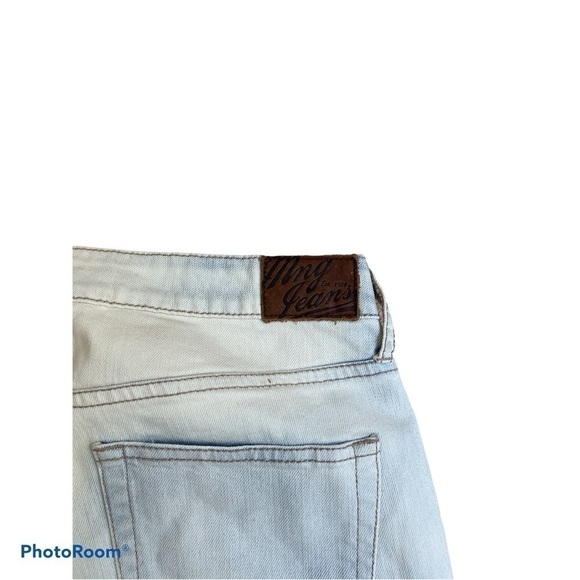 Mango Light Wash Distressed Jeans Women’s Size 4 Straight Leg Ripped Denim - Picture 6 of 9